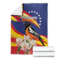 Venezuela Independence Day Blanket Venezuelan Troupial Cattleya Mossiae