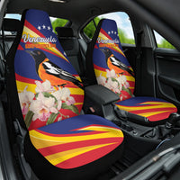 Venezuela Independence Day Car Seat Cover Venezuelan Troupial Cattleya Mossiae - Wonder Print Shop
