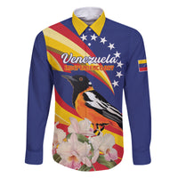 Venezuela Independence Day Family Matching Long Sleeve Bodycon Dress and Hawaiian Shirt Venezuelan Troupial Cattleya Mossiae - Wonder Print Shop