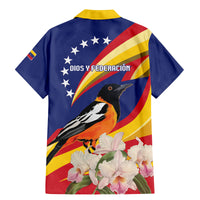 Venezuela Independence Day Family Matching Mermaid Dress and Hawaiian Shirt Venezuelan Troupial Cattleya Mossiae - Wonder Print Shop