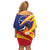 Venezuela Independence Day Family Matching Off Shoulder Short Dress and Hawaiian Shirt Venezuelan Troupial Cattleya Mossiae - Wonder Print Shop