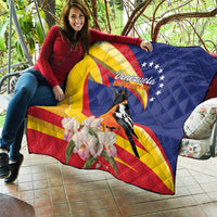 Venezuela Independence Day Quilt Venezuelan Troupial Cattleya Mossiae - Wonder Print Shop