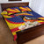 Venezuela Independence Day Quilt Bed Set Venezuelan Troupial Cattleya Mossiae