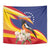 Venezuela Independence Day Tapestry Venezuelan Troupial Cattleya Mossiae - Wonder Print Shop
