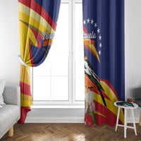 Venezuela Independence Day Window Curtain Venezuelan Troupial Cattleya Mossiae - Wonder Print Shop