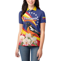 Venezuela Independence Day Women Polo Shirt Venezuelan Troupial Cattleya Mossiae - Wonder Print Shop