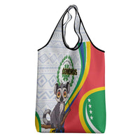 Comoros Independence Day Grocery Bag 1975 Komori Mongoose Lemur African Pattern