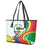 Comoros Independence Day Leather Tote Bag 1975 Komori Mongoose Lemur African Pattern
