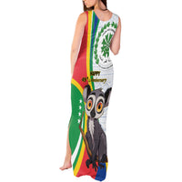 Comoros Independence Day Tank Maxi Dress 1975 Komori Mongoose Lemur African Pattern - Wonder Print Shop