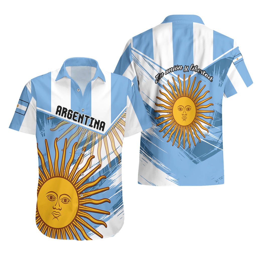 Argentina Hawaiian Shirt La Argentina Sol De Mayo Sport Style - Wonder Print Shop