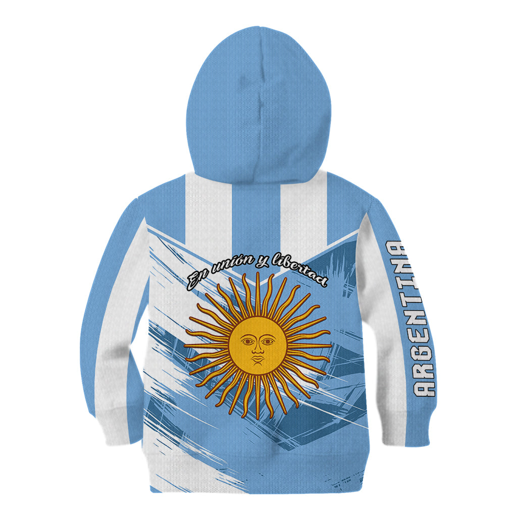 Argentina Kid Hoodie La Argentina Sol De Mayo Sport Style - Wonder Print Shop