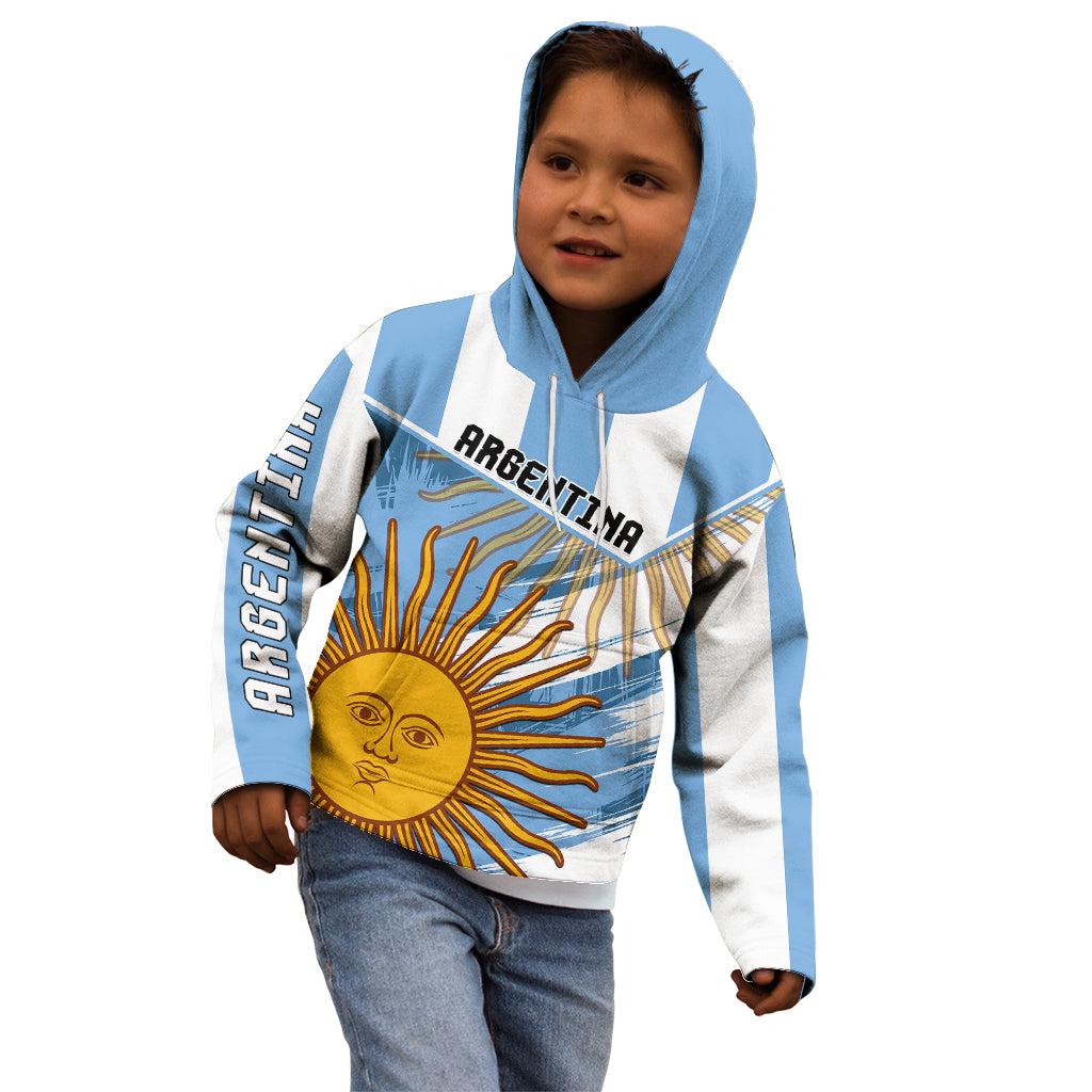 Argentina Kid Hoodie La Argentina Sol De Mayo Sport Style - Wonder Print Shop