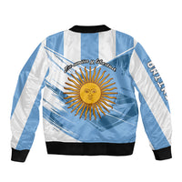 Argentina Sleeve Zip Bomber Jacket La Argentina Sol De Mayo Sport Style - Wonder Print Shop