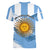 Argentina Women V Neck T Shirt La Argentina Sol De Mayo Sport Style - Wonder Print Shop