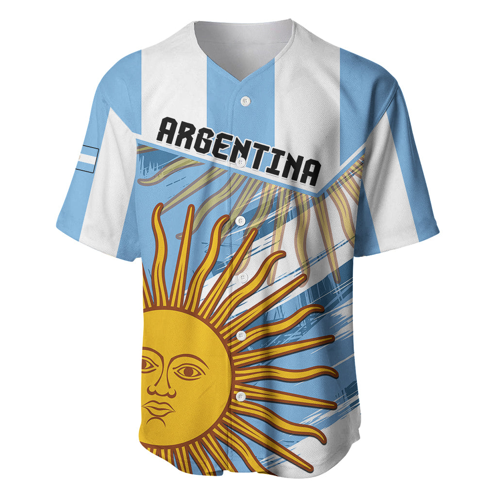 Custom Argentina Baseball Jersey La Argentina Sol De Mayo Sport Style - Wonder Print Shop