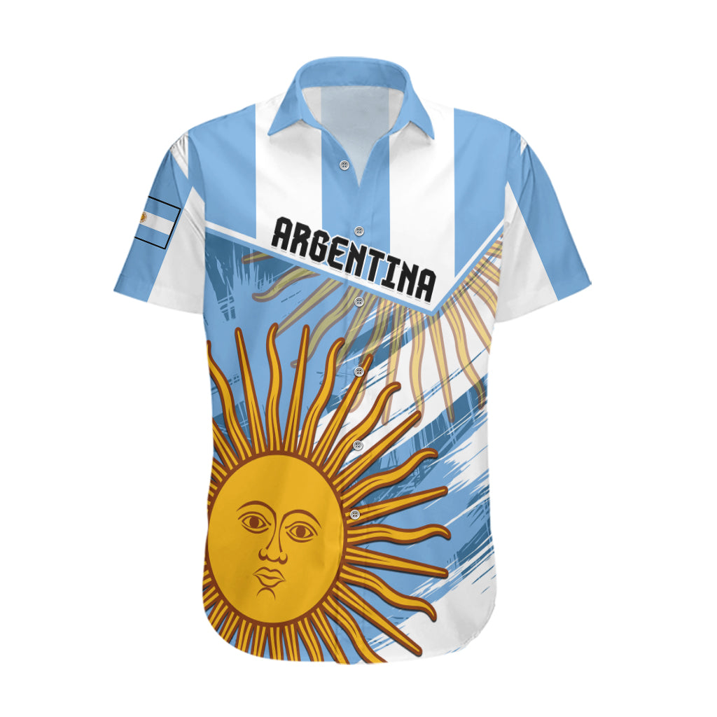 Custom Argentina Hawaiian Shirt La Argentina Sol De Mayo Sport Style - Wonder Print Shop