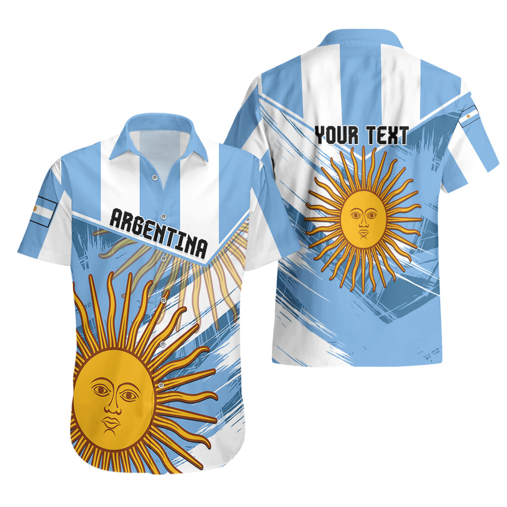 Custom Argentina Hawaiian Shirt La Argentina Sol De Mayo Sport Style - Wonder Print Shop