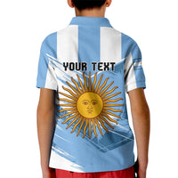 Custom Argentina Kid Polo Shirt La Argentina Sol De Mayo Sport Style - Wonder Print Shop