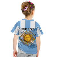 Custom Argentina Kid T Shirt La Argentina Sol De Mayo Sport Style - Wonder Print Shop