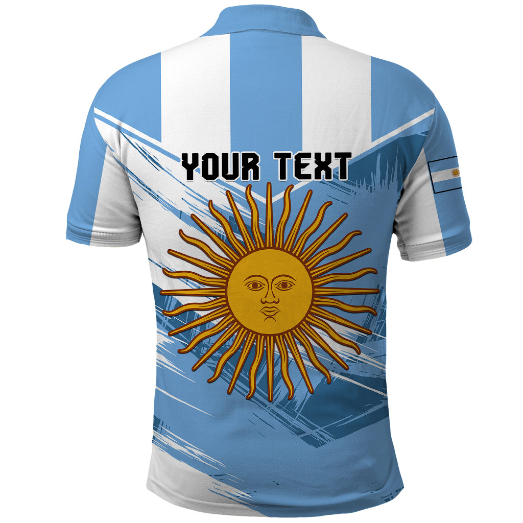 Custom Argentina Polo Shirt La Argentina Sol De Mayo Sport Style - Wonder Print Shop