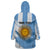 Custom Argentina Wearable Blanket Hoodie La Argentina Sol De Mayo Sport Style - Wonder Print Shop