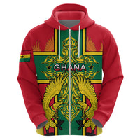 Custom Ghana Hoodie Ghana Cross Of Saint George With Tawny Eagles - Wonder Print Shop