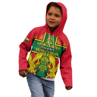 Custom Ghana Kid Hoodie Ghana Cross Of Saint George With Tawny Eagles - Wonder Print Shop