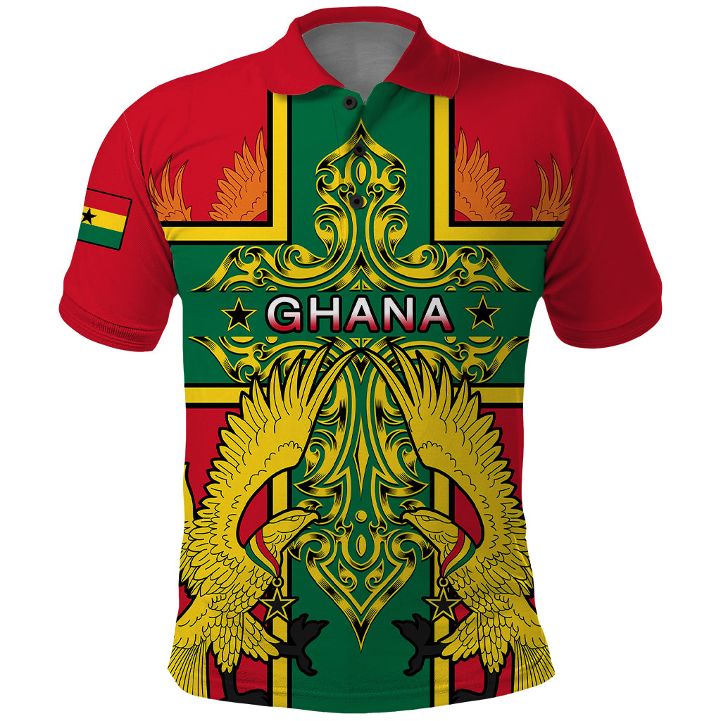 custom-ghana-polo-shirt-ghana-cross-of-saint-george-with-tawny-eagles