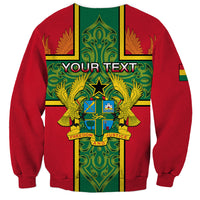 Custom Ghana Sweatshirt Ghana Cross Of Saint George With Tawny Eagles - Wonder Print Shop