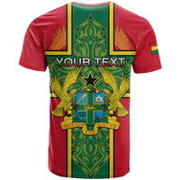 Custom Ghana T Shirt Ghana Cross Of Saint George With Tawny Eagles - Wonder Print Shop