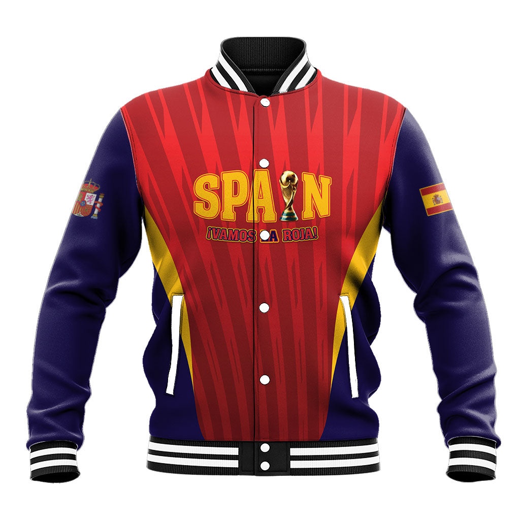 Custom Spain 2026 World Football Baseball Jacket Vamos La Roja