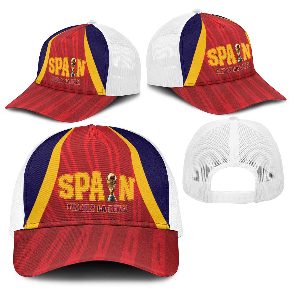 Spain 2026 World Football Baseball Net Cap Vamos La Roja