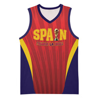 Custom Spain 2026 World Football Basketball Jersey Vamos La Roja