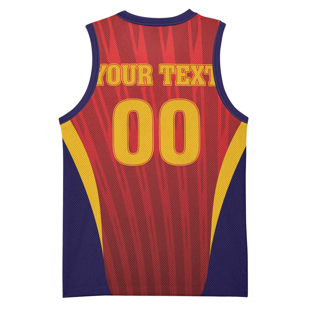 Custom Spain 2026 World Football Basketball Jersey Vamos La Roja
