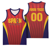 Custom Spain 2026 World Football Basketball Jersey Vamos La Roja
