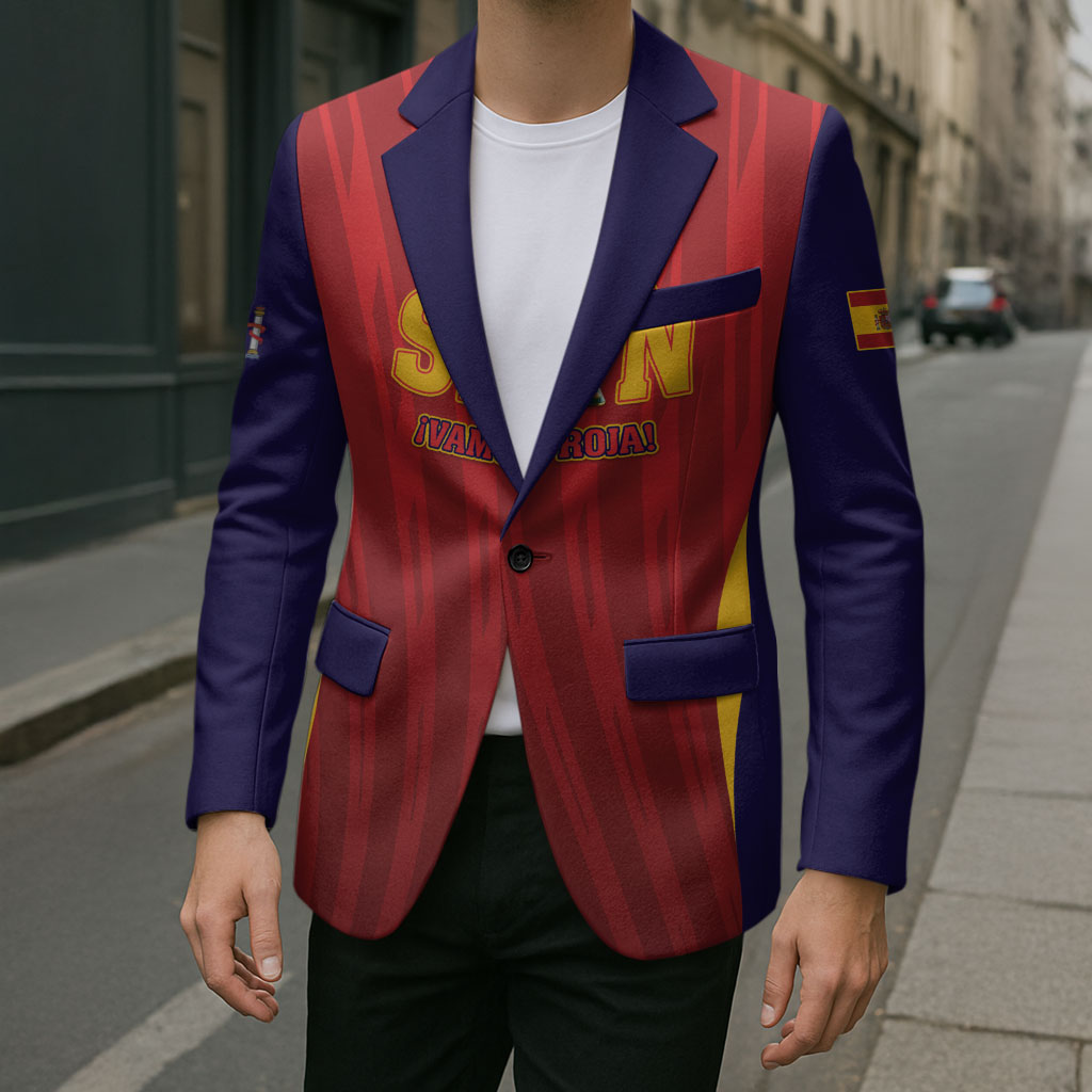 Custom Spain 2026 World Football Blazer Vamos La Roja