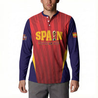 Custom Spain 2026 World Football Button Sweatshirt Vamos La Roja