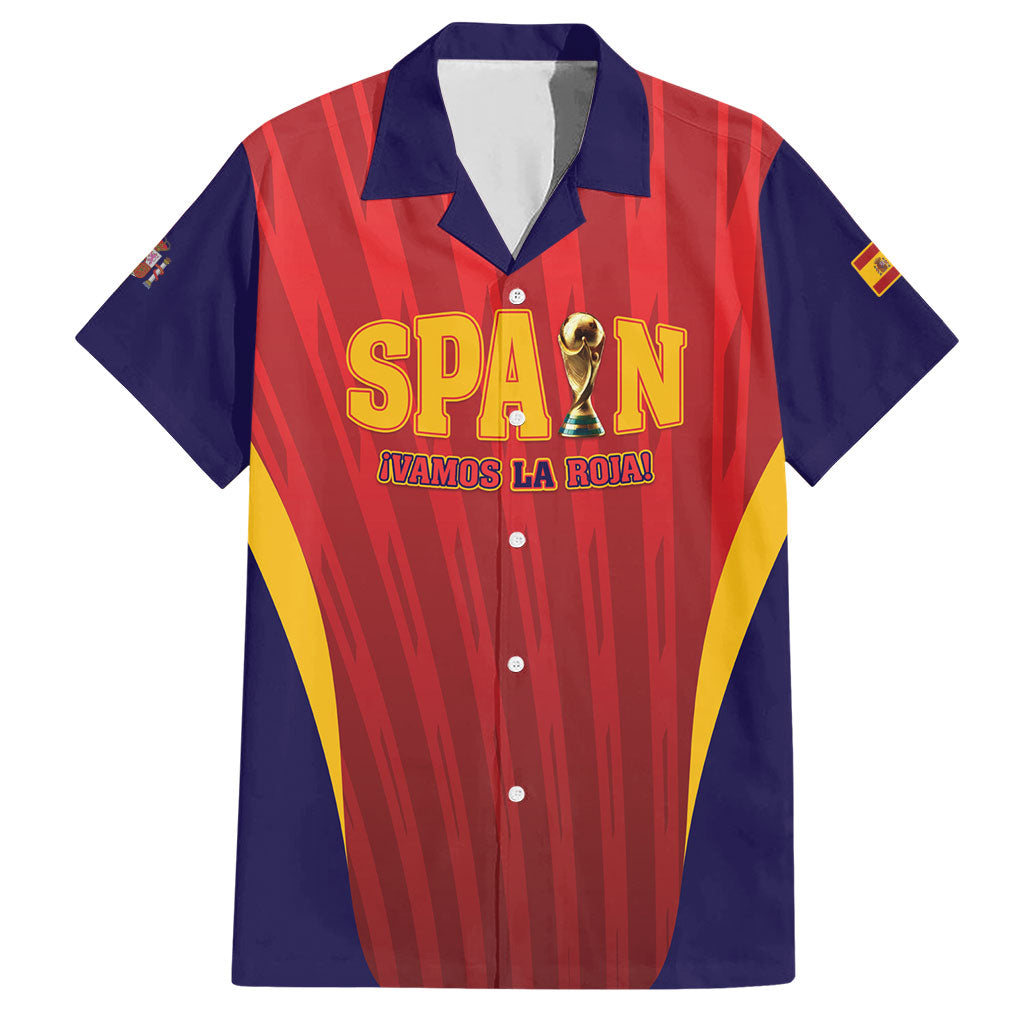 Custom Spain 2026 World Football Hawaiian Shirt Vamos La Roja