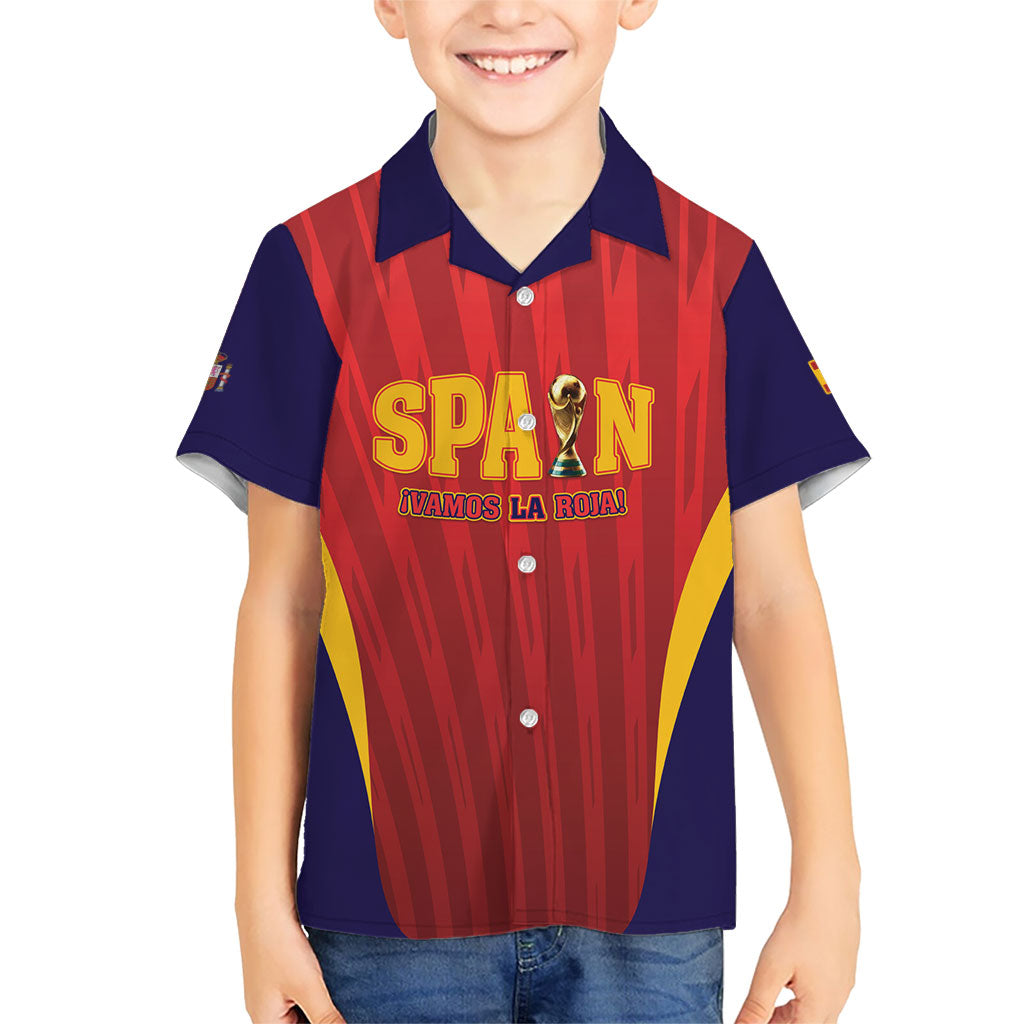 Custom Spain 2026 World Football Hawaiian Shirt Vamos La Roja