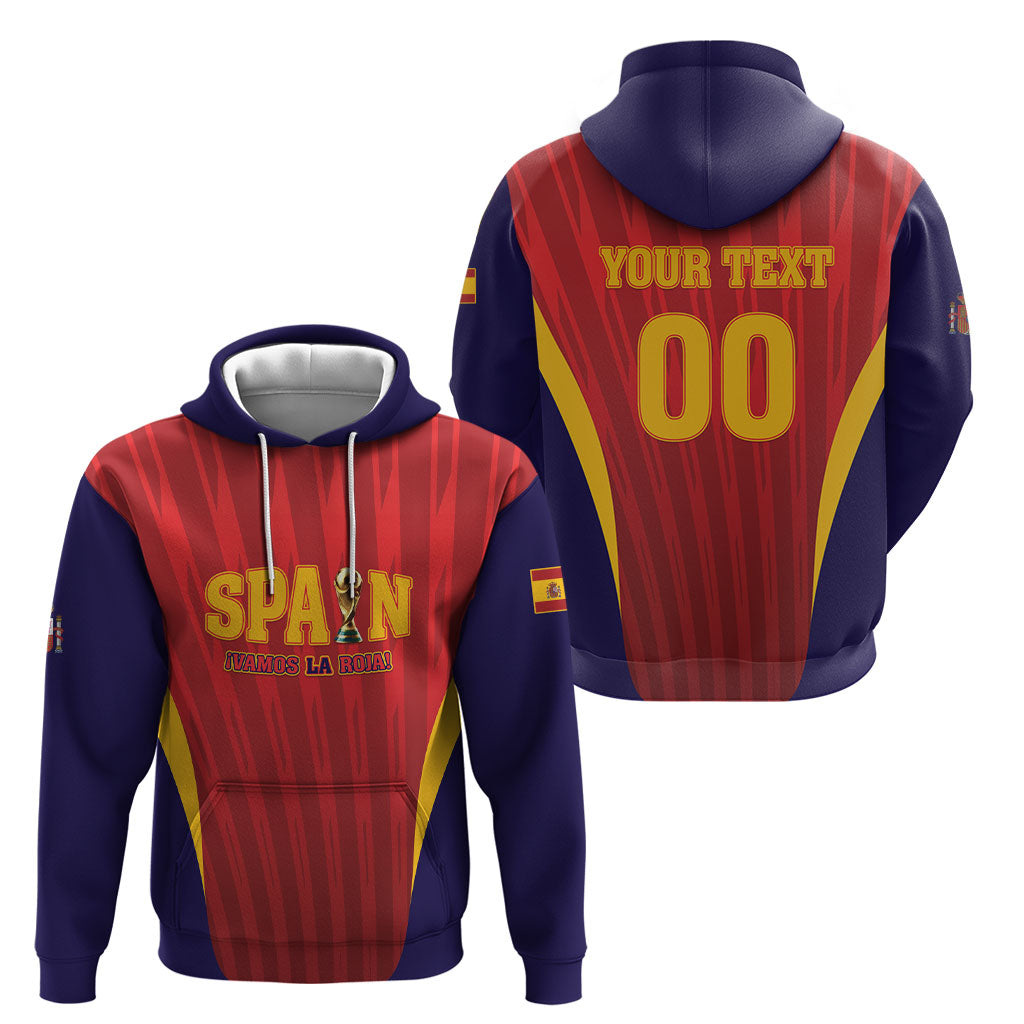 Custom Spain 2026 World Football Hoodie Vamos La Roja