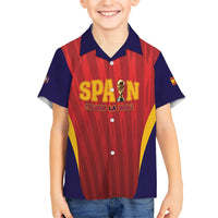 Custom Spain 2026 World Football Kid Hawaiian Shirt Vamos La Roja