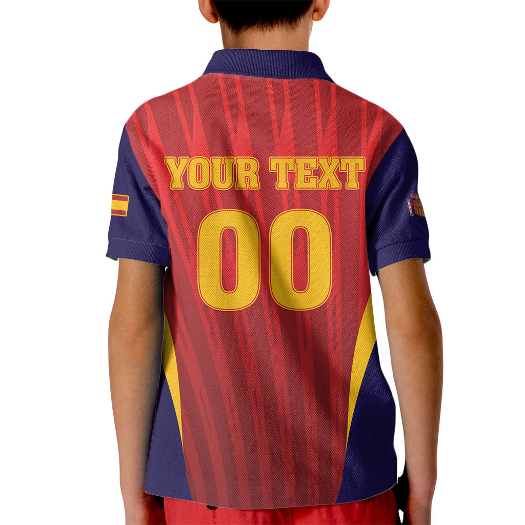 Custom Spain 2026 World Football Kid Polo Shirt Vamos La Roja