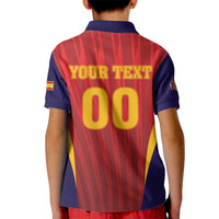 Custom Spain 2026 World Football Kid Polo Shirt Vamos La Roja