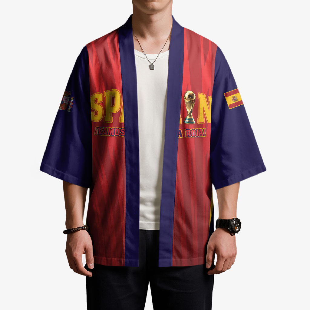 Custom Spain 2026 World Football Kimono Vamos La Roja