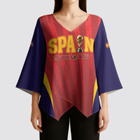 Custom Spain 2026 World Football Kimono Sleeve Blouse Vamos La Roja