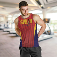 Custom Spain 2026 World Football Men Tank Top Vamos La Roja