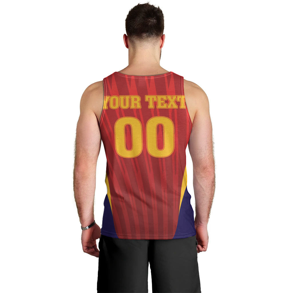 Custom Spain 2026 World Football Men Tank Top Vamos La Roja