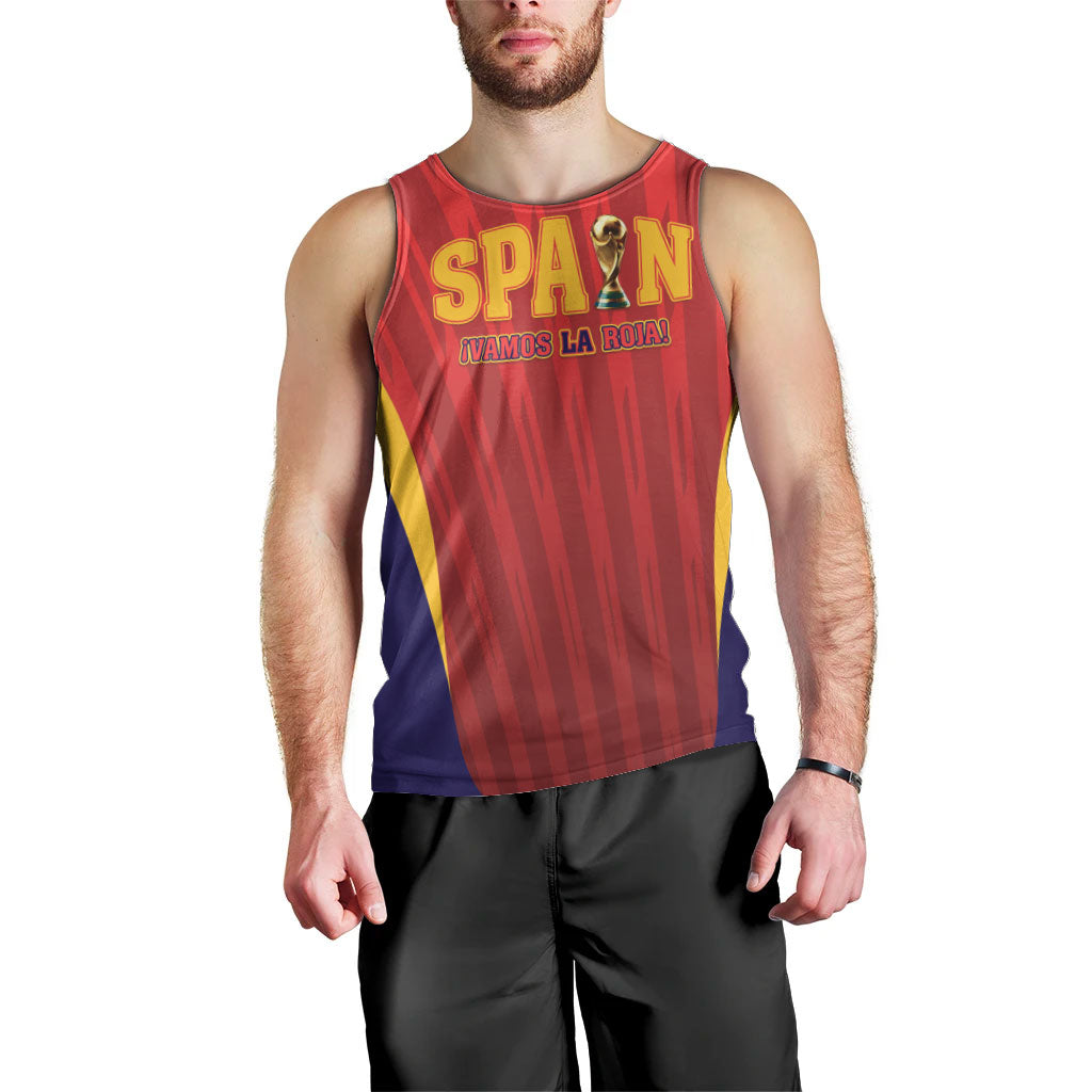 Custom Spain 2026 World Football Men Tank Top Vamos La Roja