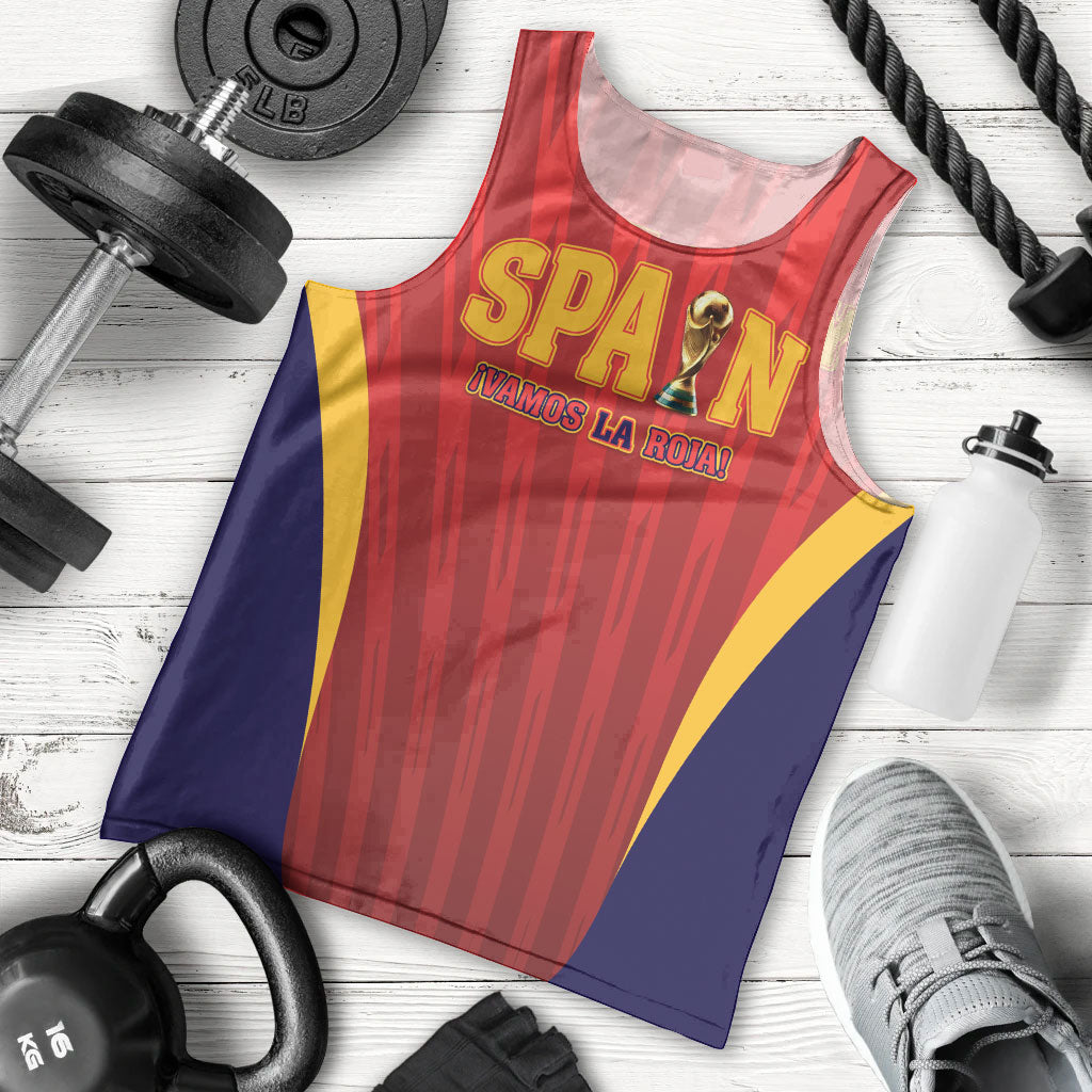 Custom Spain 2026 World Football Men Tank Top Vamos La Roja
