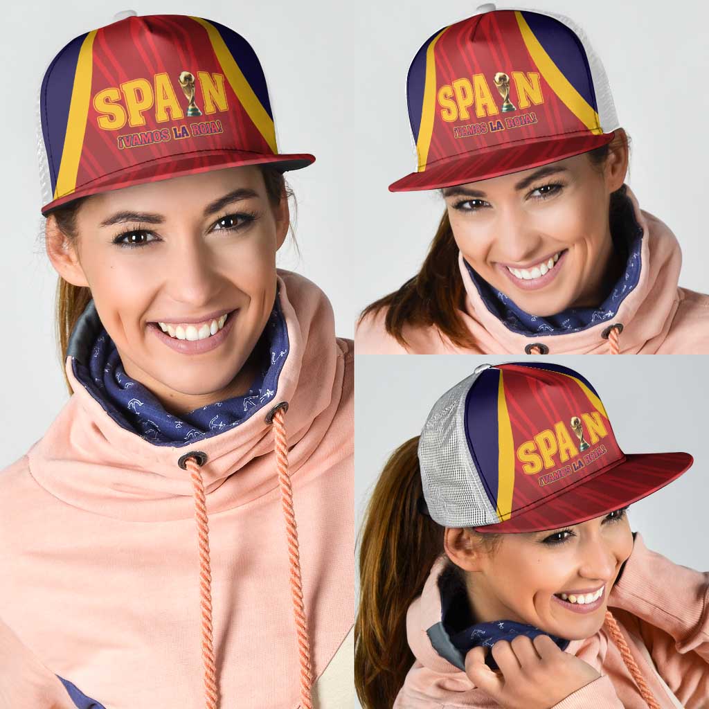 Spain 2026 World Football Mesh Trucker Cap Vamos La Roja